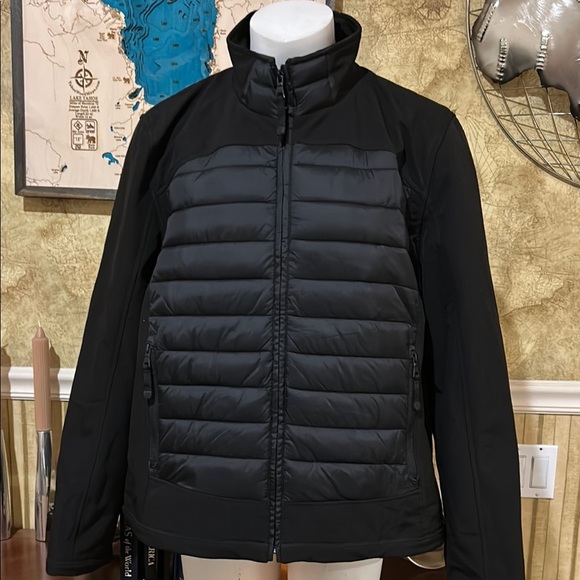 Guess Black Puffer Jacket with Quilted Design. Size XXL - Picture 2 of 13